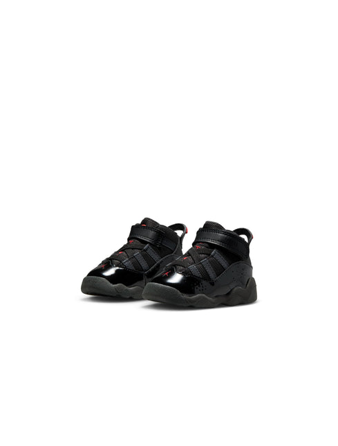 Air Jordan (TD) 6 Rings - Black/Fire Red