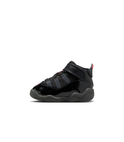 Air Jordan (TD) 6 Rings - Black/Fire Red