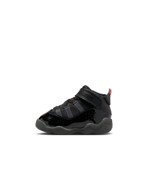 Air Jordan (TD) 6 Rings - Black/Fire Red