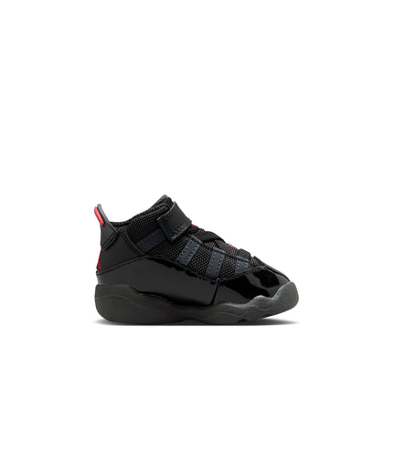 Air Jordan (TD) 6 Rings - Black/Fire Red