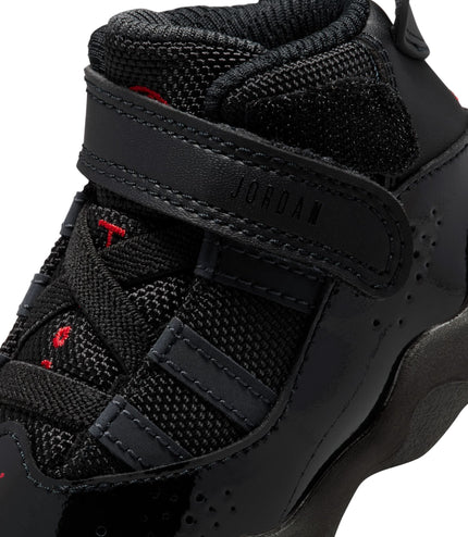 Air Jordan (TD) 6 Rings - Black/Fire Red