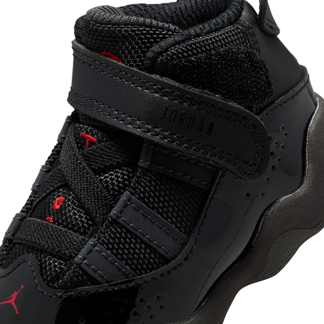 Air Jordan (TD) 6 Rings - Black/Fire Red