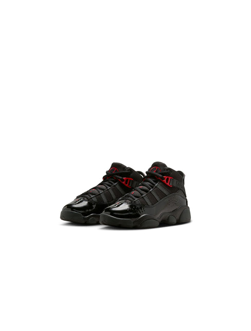 Air Jordan (PS) 6 Rings - Black/Fire Red