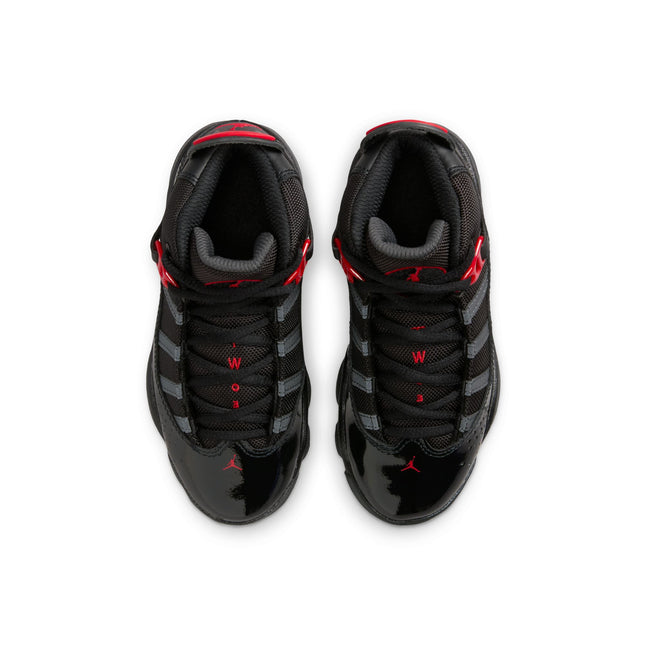 Air Jordan (PS) 6 Rings - Black/Fire Red