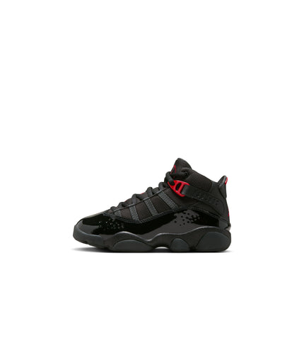 Air Jordan (PS) 6 Rings - Black/Fire Red