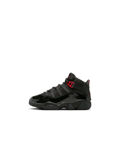 Air Jordan (PS) 6 Rings - Black/Fire Red