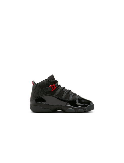 Air Jordan (PS) 6 Rings - Black/Fire Red