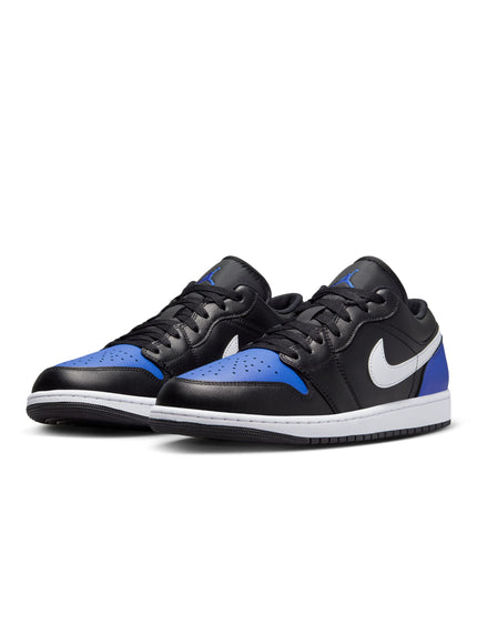 Air Jordan Men's 1 Low - Black/Royal Toe