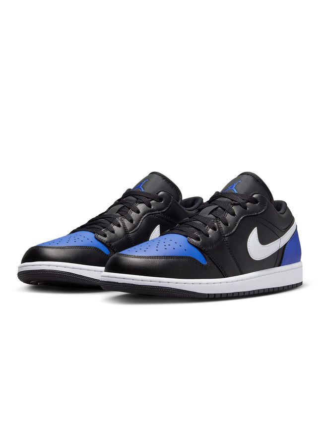 Air Jordan Men's 1 Low - Black/Royal Toe