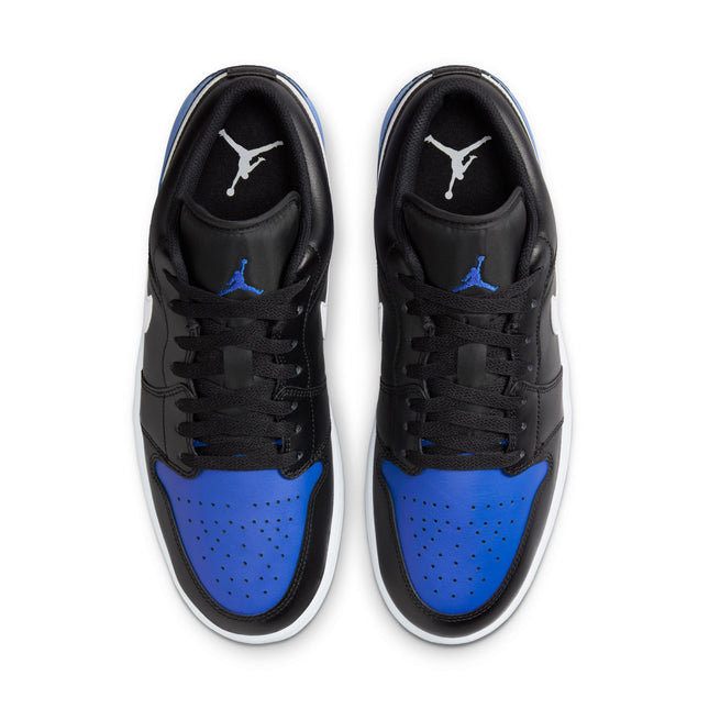 Air Jordan Men's 1 Low - Black/Royal Toe