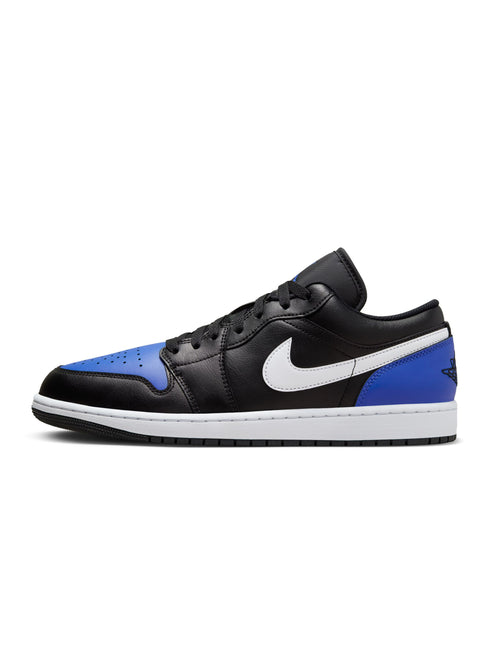 Air Jordan Men's 1 Low - Black/Royal Toe