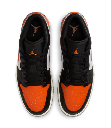Air Jordan Mens 1 Low - Black/Starfish
