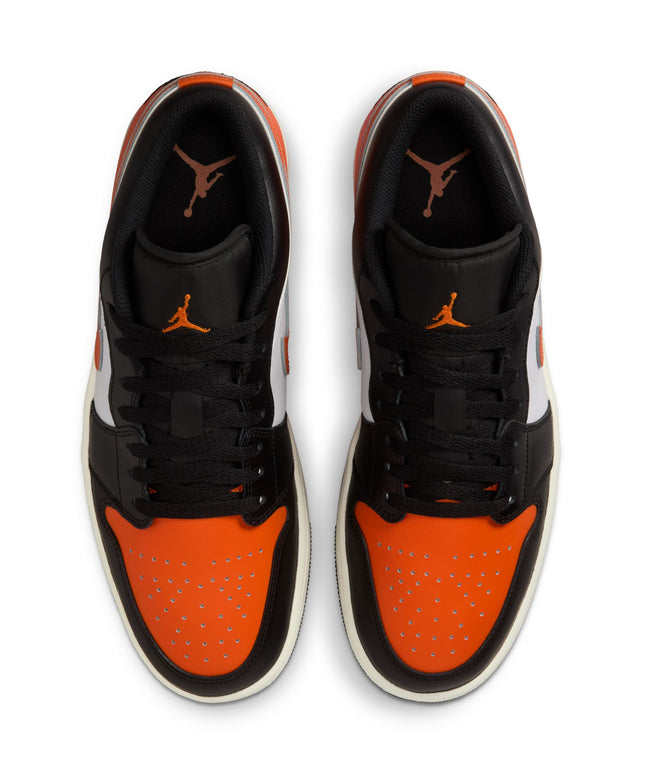 Air Jordan Mens 1 Low - Black/Starfish
