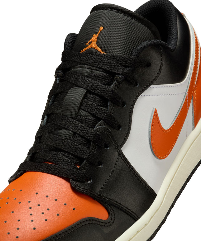 Air Jordan Mens 1 Low - Black/Starfish