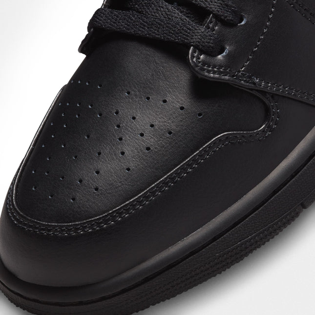 Air Jordan Mens 1 Low  - Triple Black