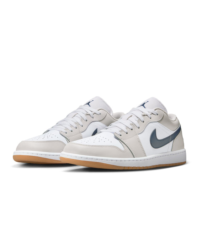 Air Jordan Mens 1 Low - White/Midnight Navy