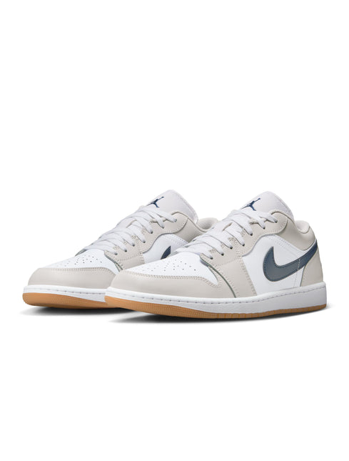 Air Jordan Mens 1 Low - White/Midnight Navy