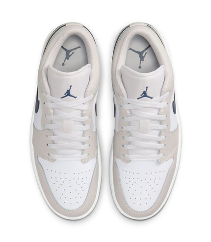 Air Jordan Mens 1 Low - White/Midnight Navy