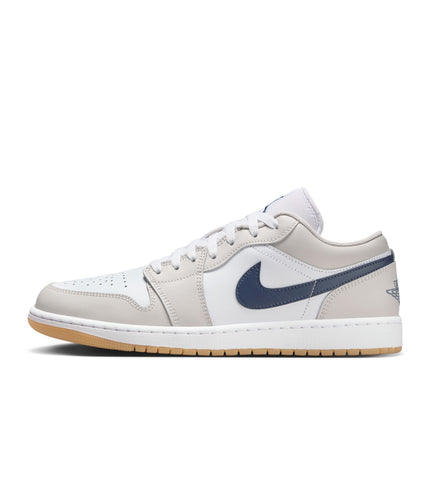 Air Jordan Mens 1 Low - White/Midnight Navy