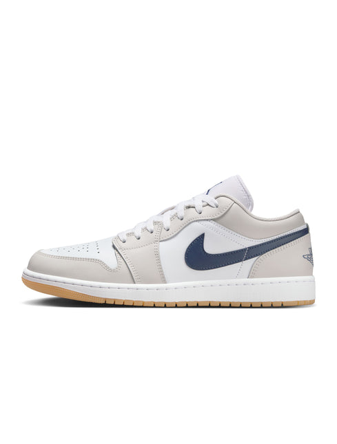 Air Jordan Mens 1 Low - White/Midnight Navy