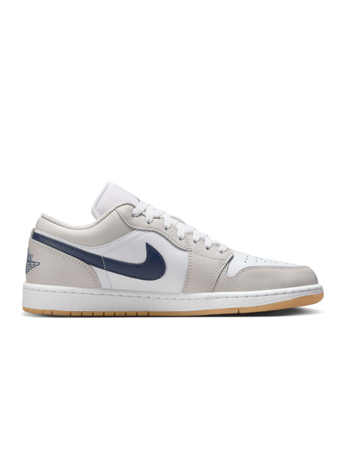 Air Jordan Mens 1 Low - White/Midnight Navy