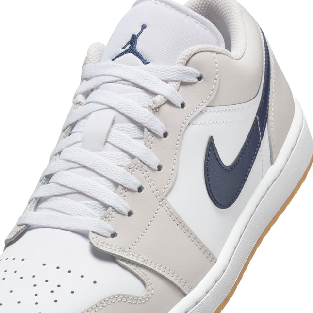 Air Jordan Mens 1 Low - White/Midnight Navy