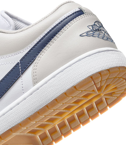 Air Jordan Mens 1 Low - White/Midnight Navy