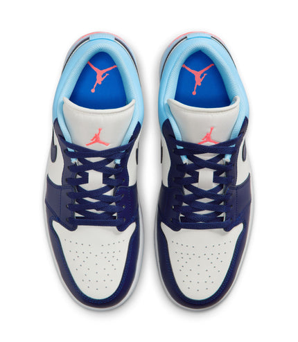 Air Jordan Mens 1 Low - Sail/Blue Void