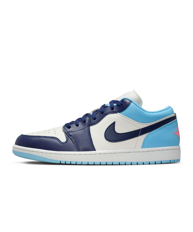Air Jordan Mens 1 Low - Sail/Blue Void