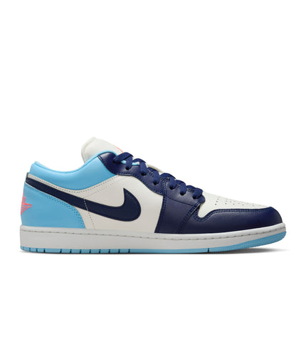 Air Jordan Mens 1 Low - Sail/Blue Void