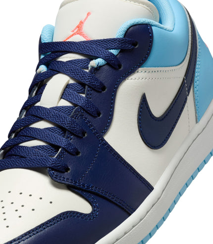 Air Jordan Mens 1 Low - Sail/Blue Void