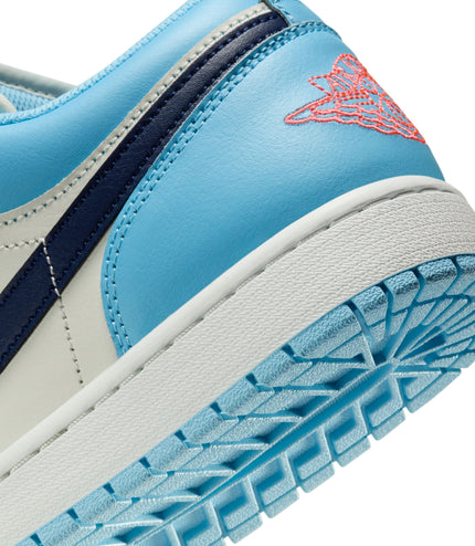 Air Jordan Mens 1 Low - Sail/Blue Void