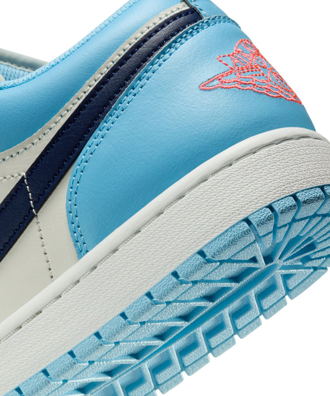 Air Jordan Mens 1 Low - Sail/Blue Void