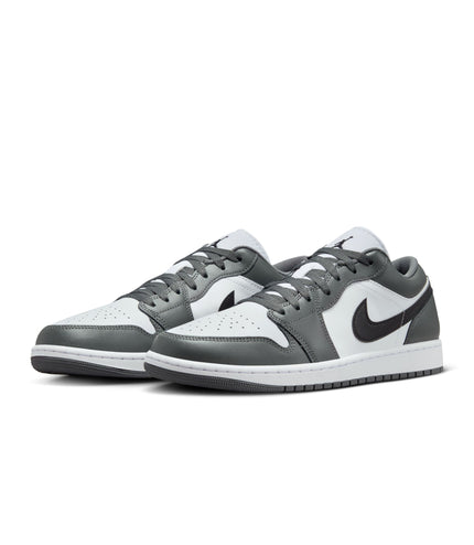 Air Jordan Mens 1 Low - White/Iron Grey