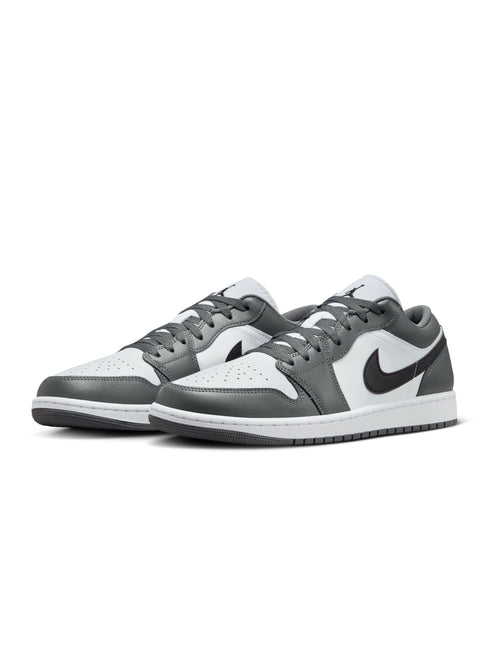 Air Jordan Mens 1 Low - White/Iron Grey