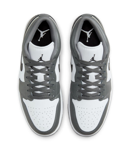 Air Jordan Mens 1 Low - White/Iron Grey