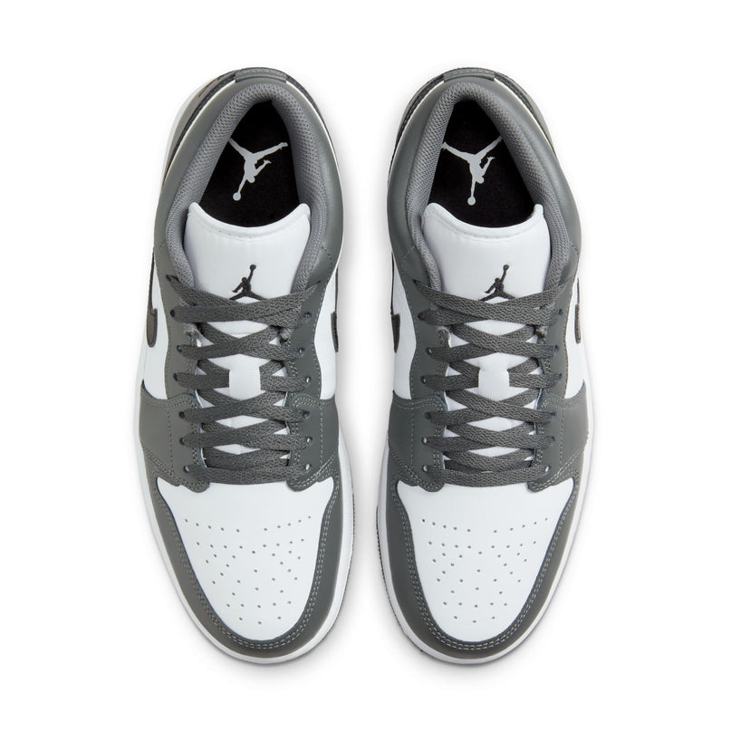 Air Jordan Mens 1 Low - White/Iron Grey