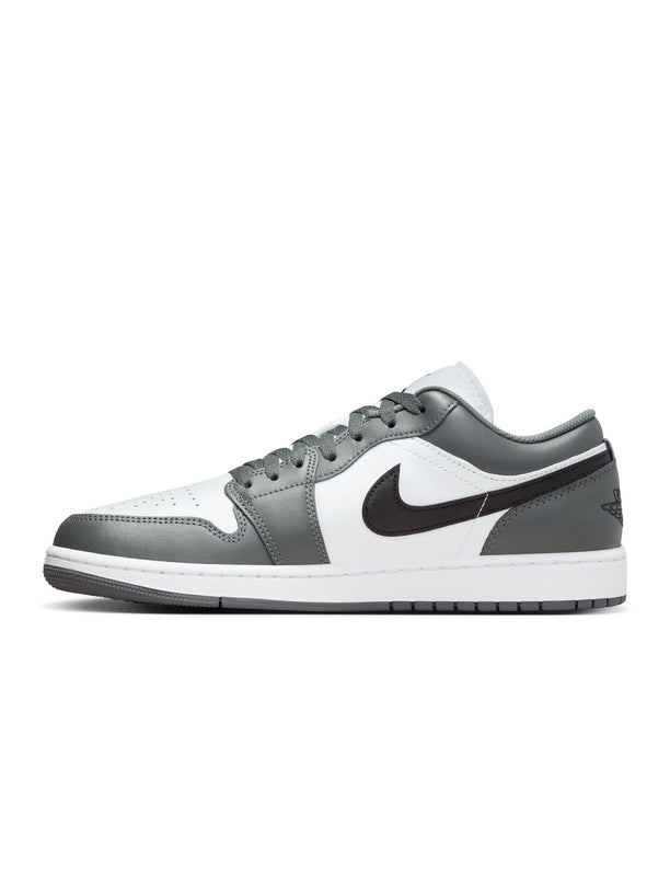 Air Jordan Mens 1 Low - White/Iron Grey