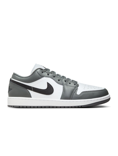 Air Jordan Mens 1 Low - White/Iron Grey