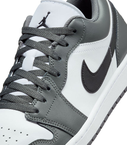 Air Jordan Mens 1 Low - White/Iron Grey