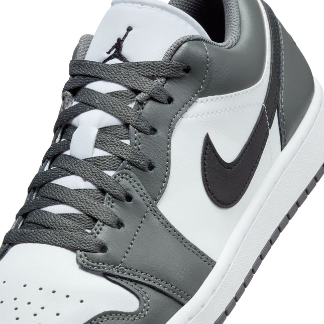 Air Jordan Mens 1 Low - White/Iron Grey