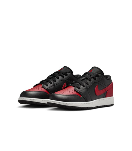 Air Jordan Big Kids 1 Low - Black/Varsity Red