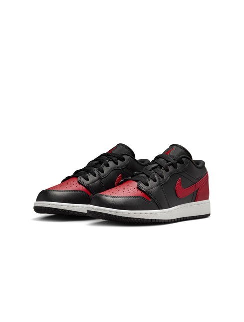 Air Jordan Big Kids 1 Low - Black/Varsity Red