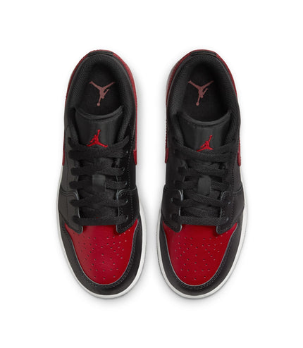 Air Jordan Big Kids 1 Low - Black/Varsity Red