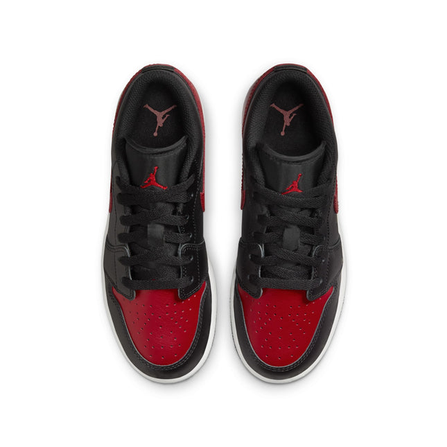 Air Jordan Big Kids 1 Low - Black/Varsity Red