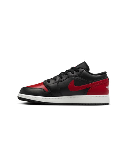 Air Jordan Big Kids 1 Low - Black/Varsity Red