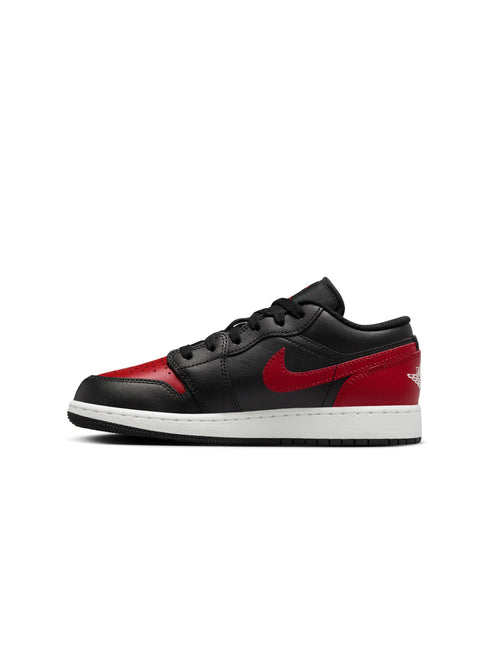 Air Jordan Big Kids 1 Low - Black/Varsity Red