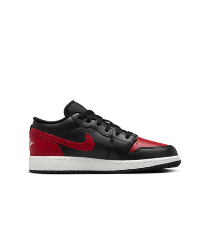 Air Jordan Big Kids 1 Low - Black/Varsity Red