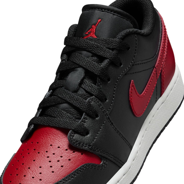 Air Jordan Big Kids 1 Low - Black/Varsity Red