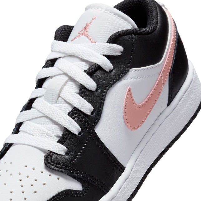 Air Jordan Big Kids 1 Low - White/Rustic Pink